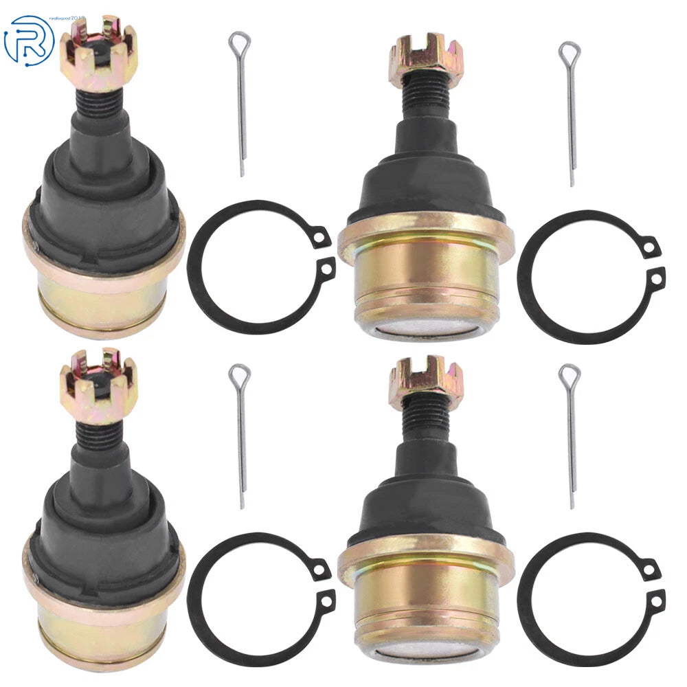 Set of 4 Upper and Lower Ball Joints for Honda Foreman Rubicon (2001–2023)