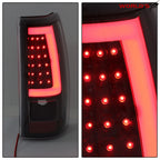 Black LED Tube Tail Lights for Chevy Silverado 1500 2500 3500 (2003–2006)