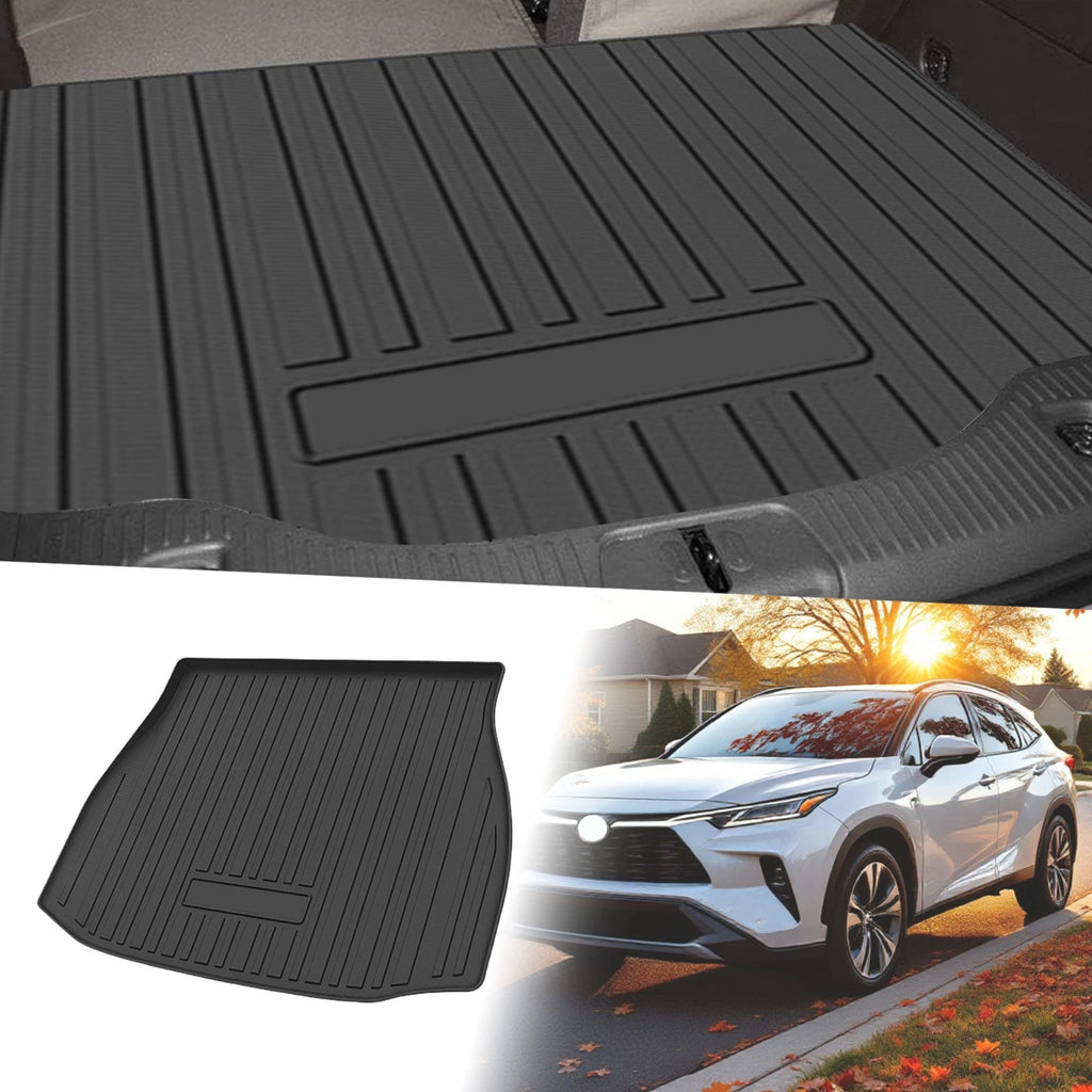 Flat Face Cargo Liner Rear Trunk Mat for Toyota Venza (2022–2024) TPE 1 Pc