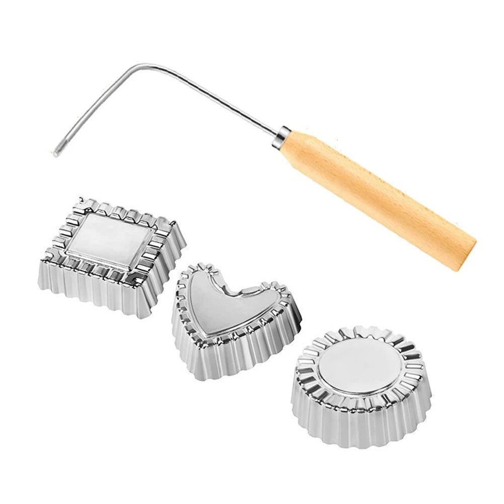 Set of 4 Bunuelos Molding Aluminum Pastry Cookie Crafting Tools