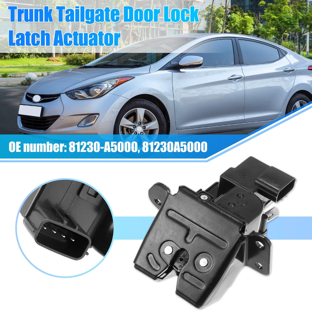 Rear Tailgate Lid Lock Actuator Latch 81230-A5000 for Hyundai Elantra GT (2013–2017)
