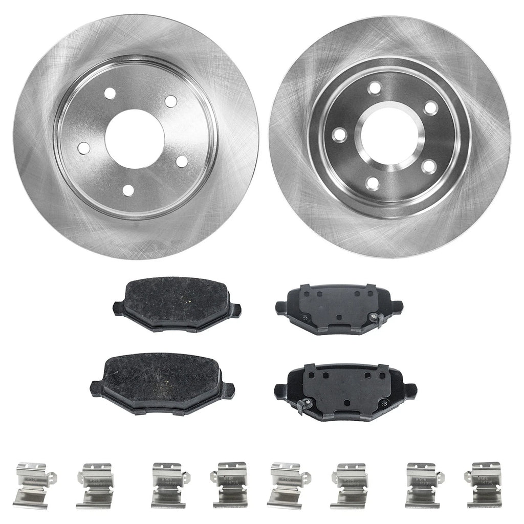 Brake Disc Rotor and Pad Kit for Dodge Grand Caravan (2012–2016)