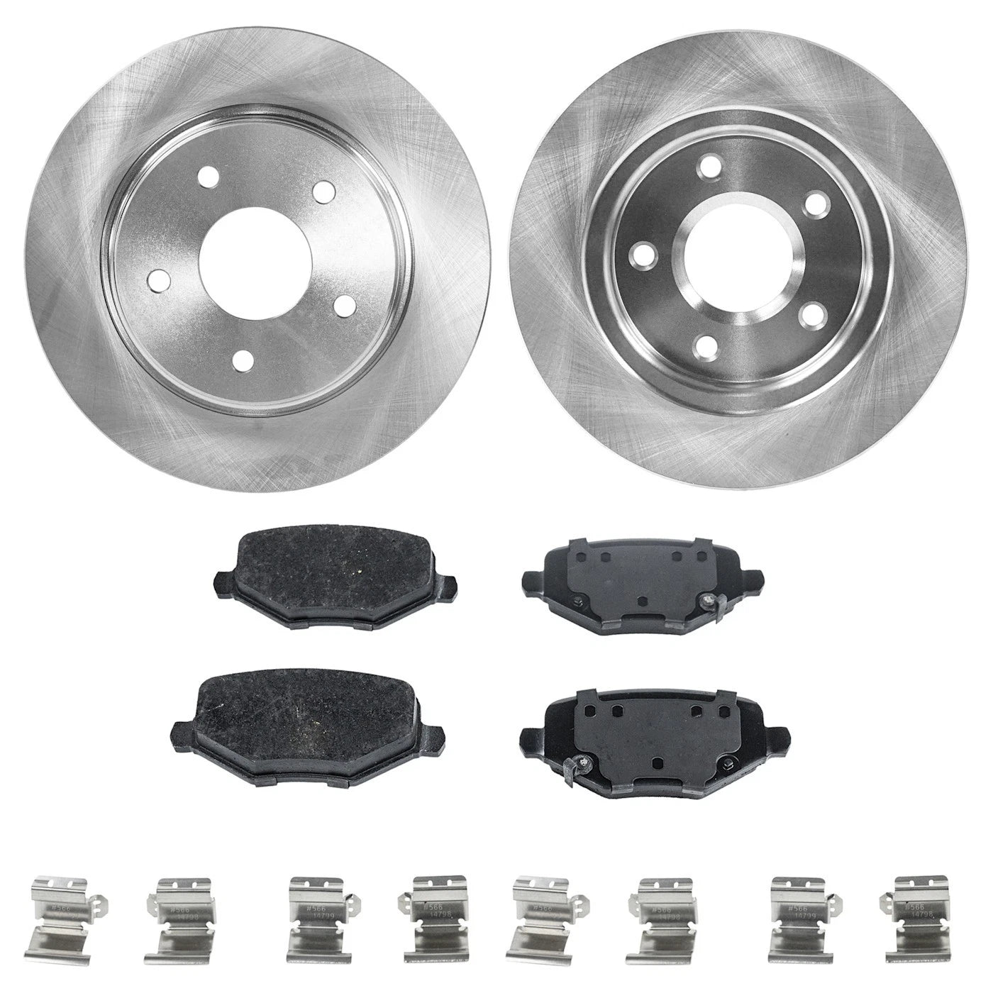 Brake Disc Rotor and Pad Kit for Dodge Grand Caravan (2012–2016)