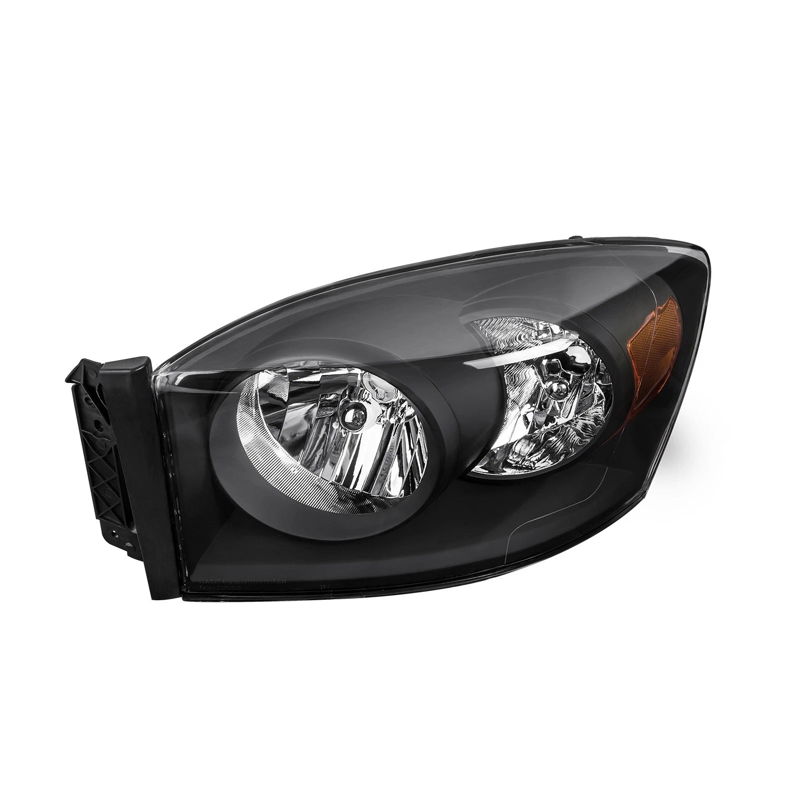 Headlight Assembly for Dodge Ram 1500 2500 3500 (2007–2009) Halogen Black