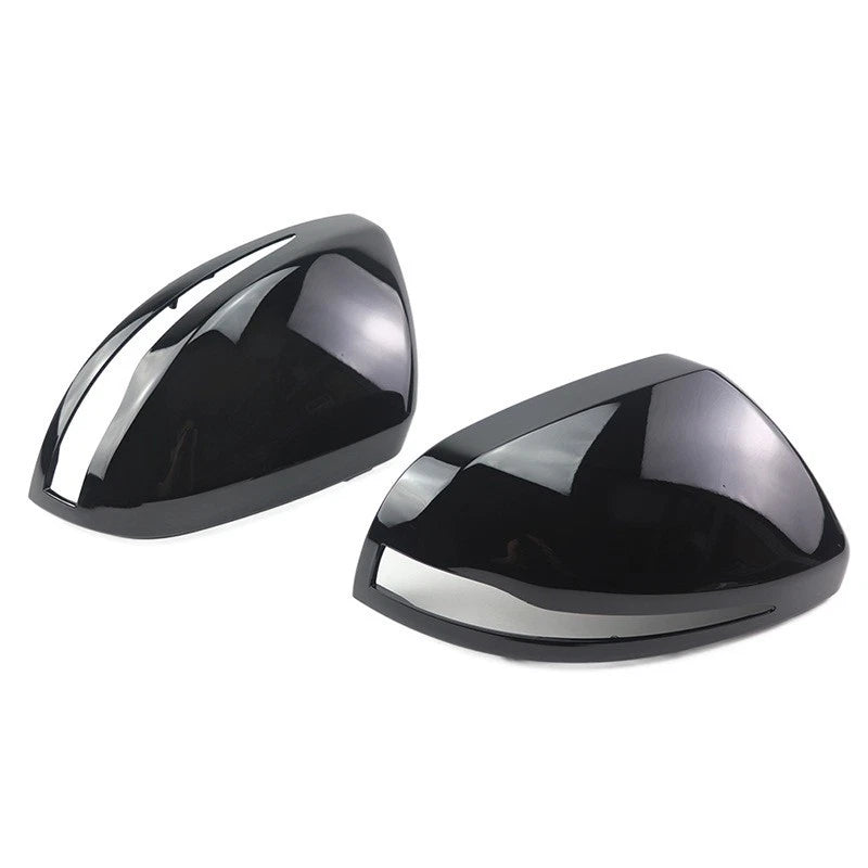 2X Gloss Black Side Wing Mirror Cover Caps for Mercedes Benz V-Class (2016–2023)