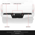 Rear Bumper Step Pad for Ford F-250 F-350 SD (2017–2022) - Black