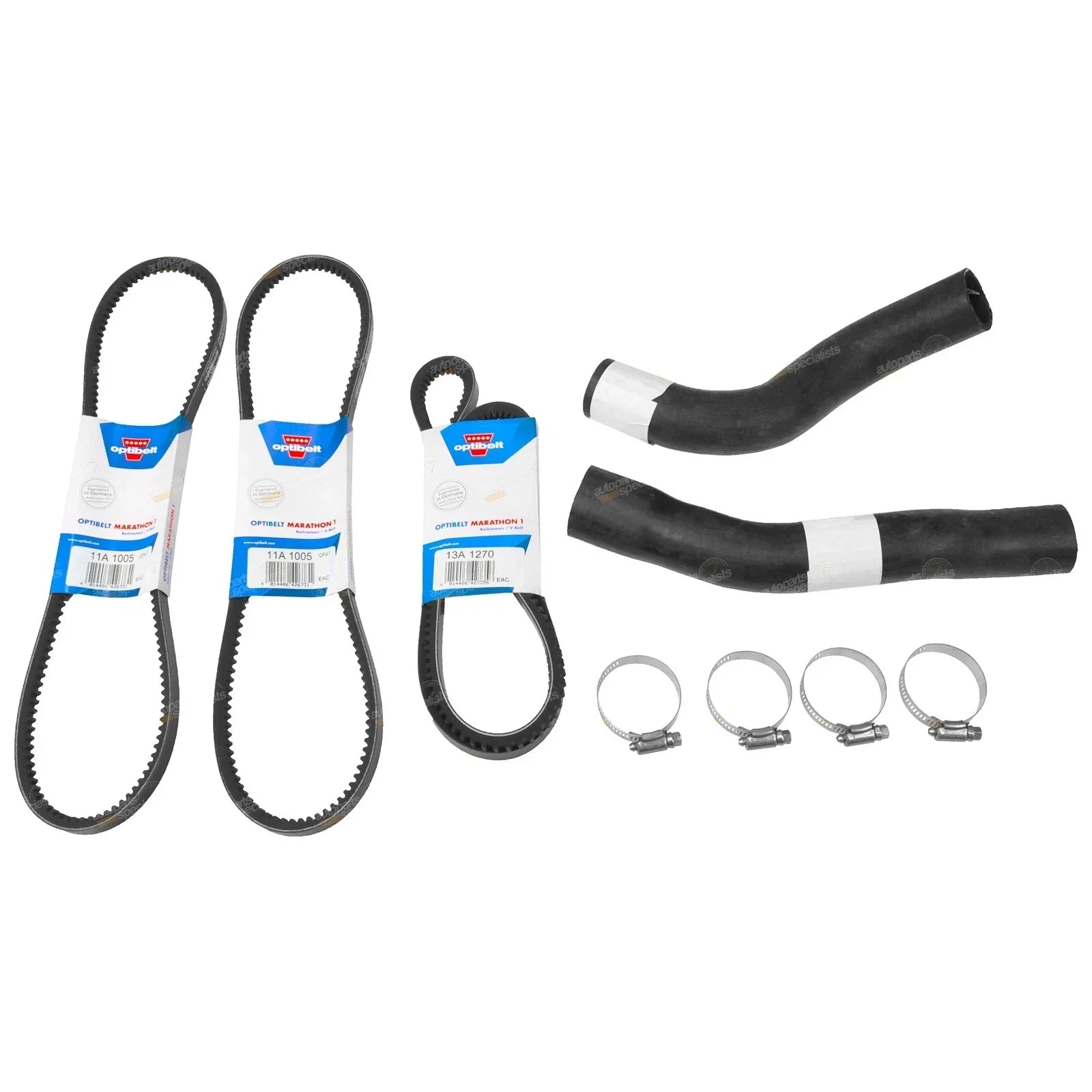 Upper & Lower Radiator Hose + Belt for Landcruiser HZJ80 (1990���1998)