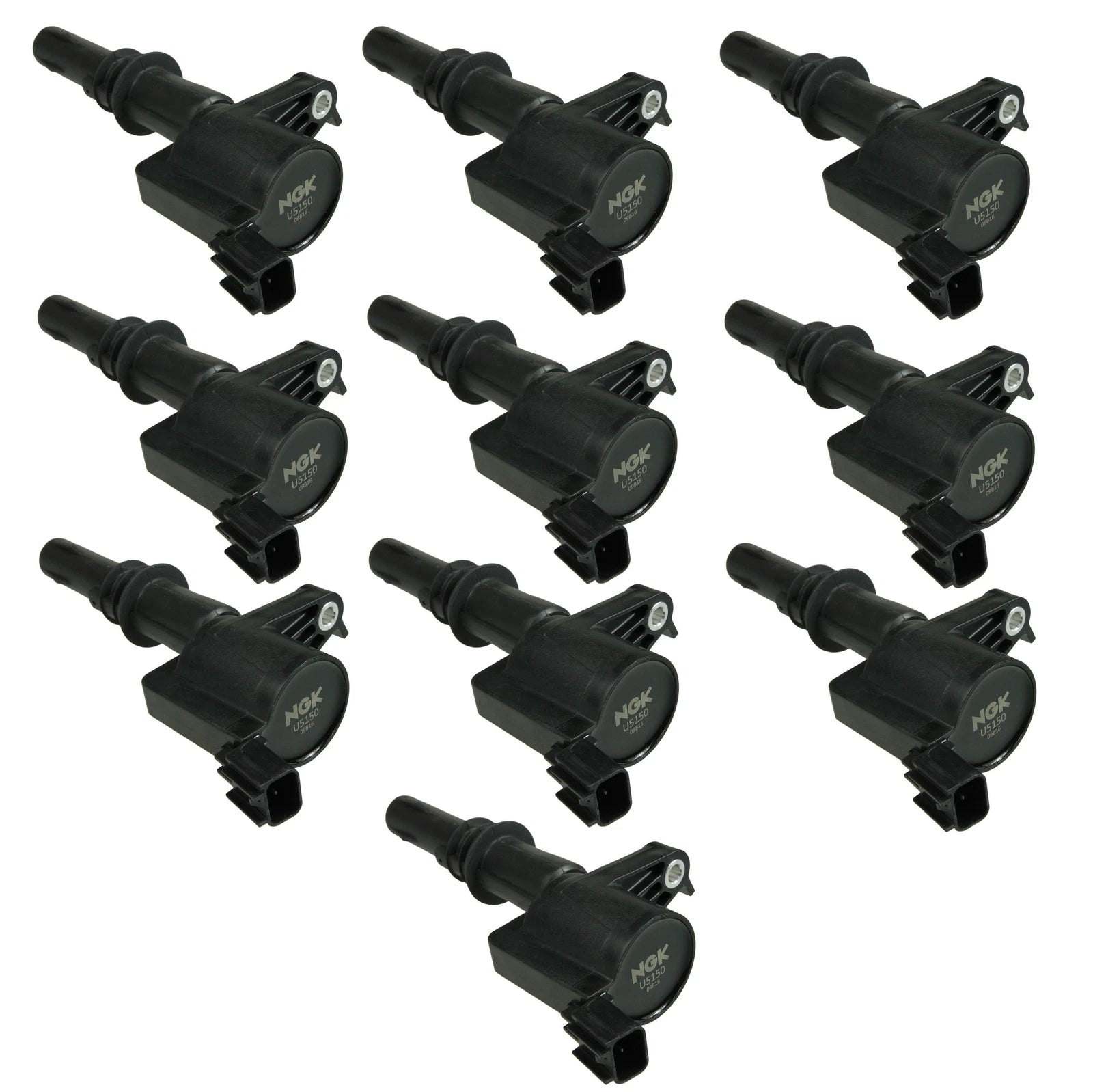 Set of 10 NGK Direct Ignition Coils for Ford F53 F-250 F-350 (1999–2010)