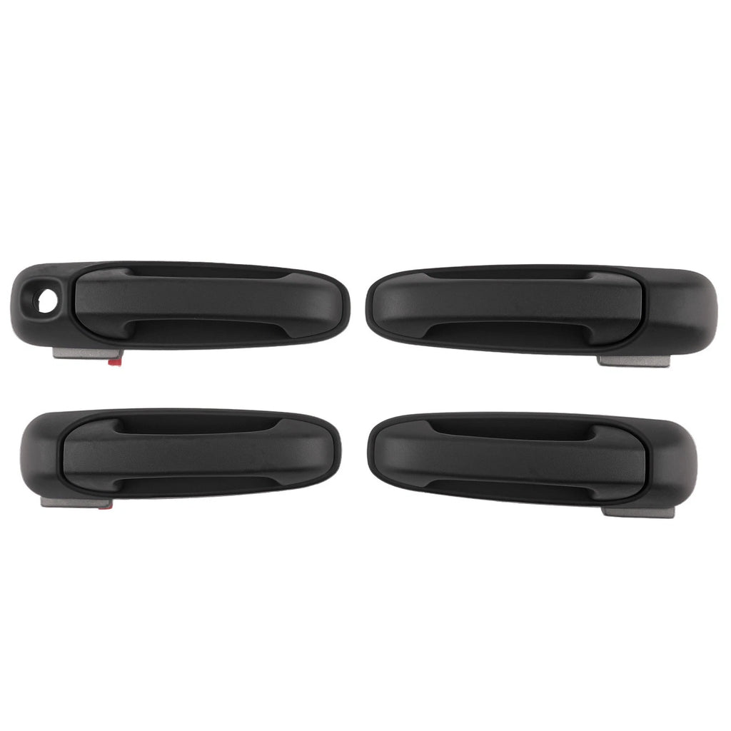 Set of 4 Black Exterior Door Handles for Dodge Dakota (2005–2011) FDH010029 L R