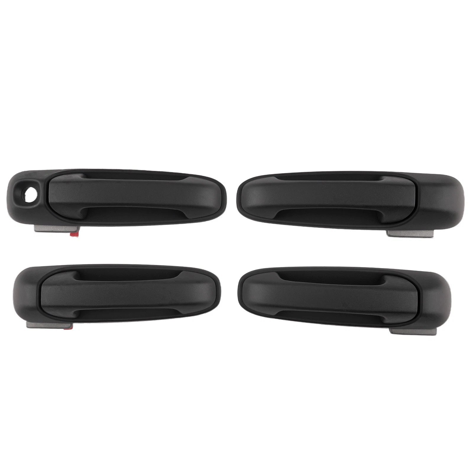 Set of 4 Black Exterior Door Handles for Dodge Dakota (2005–2011) FDH010029 L R