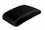 Console Lid Armrest Cover for Subaru Impreza (2000–2007) Carbon Fiber Pink Stitch