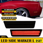 Set of 2 LED Rear Bumper Side Marker Lamps for Dodge Charger (2011–2014)