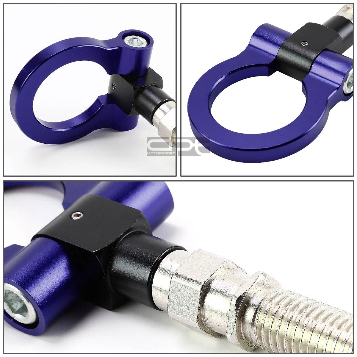 1.88" Aluminum Blue Racing Towing Hook Kit for JDM Japanese Cars