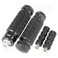 Universal CNC Aluminum Black Rearset Footrests Foot Pegs