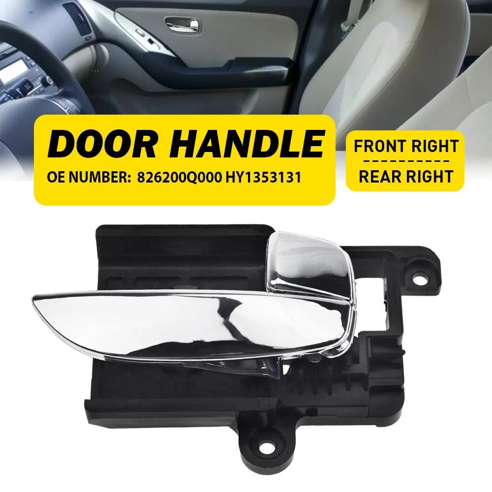 Interior Door Handle for Hyundai Elantra (2007–2010) RH Chrome Plastic