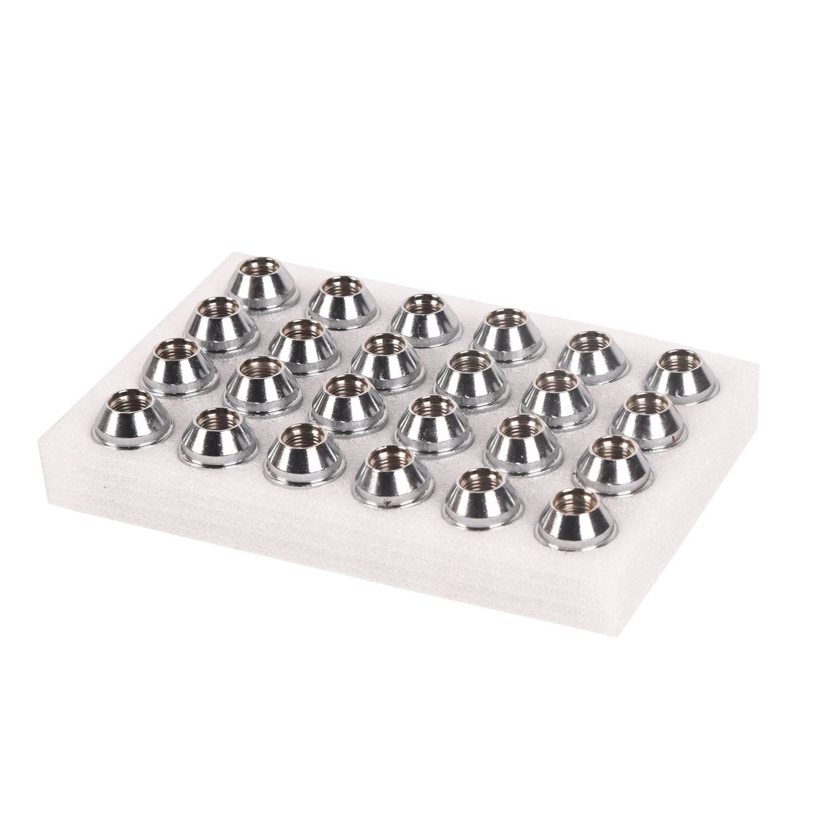 24x Chrome Lug Nuts for Chevy Silverado Tahoe Suburban Colorado (2007–2023)