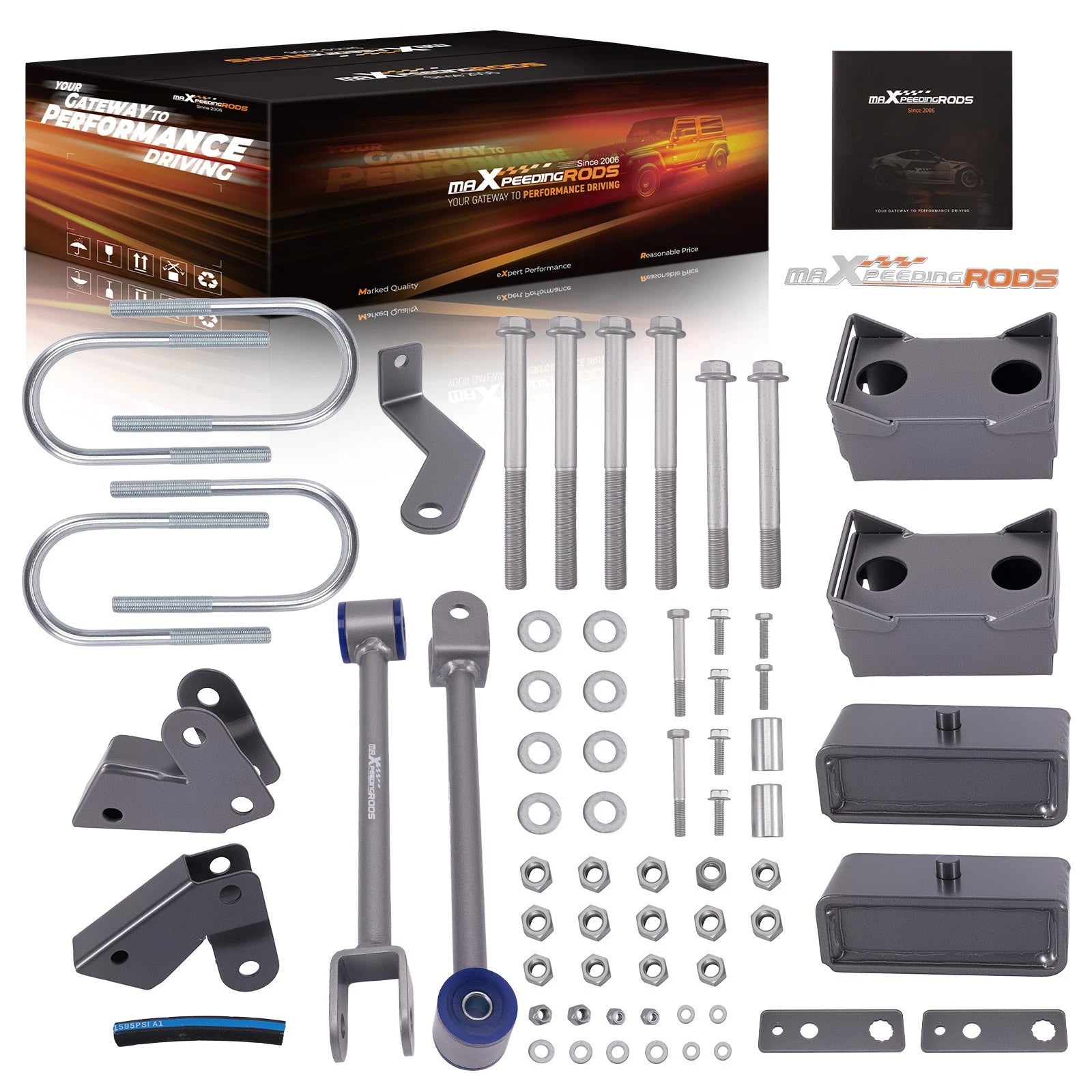 2" Rear Suspension Lift Kit for Mercedes-Benz Sprinter 2500 (2007–2018) 2WD