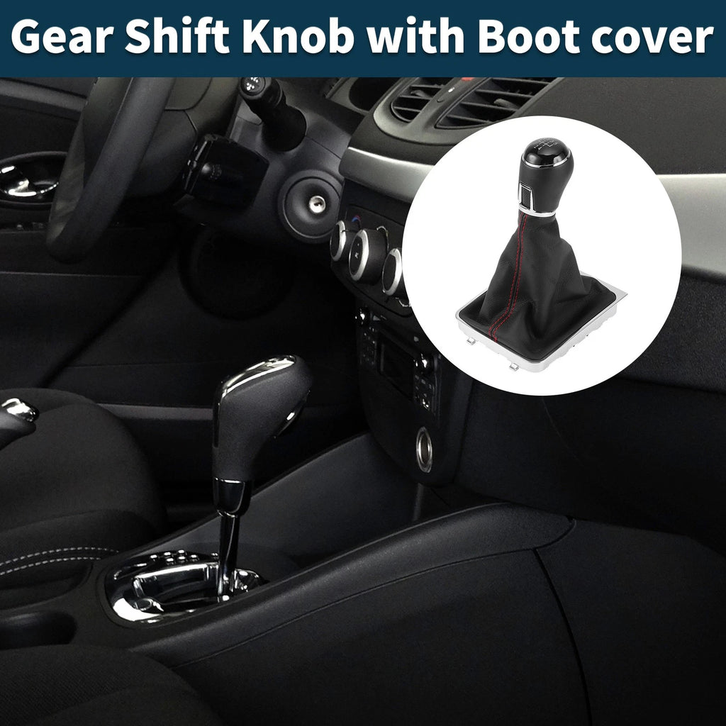 5 Speed Gear Shift Knob with Cover for Volkswagen Passat (2005–2011) Faux Leather
