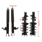 Set of 4 Shock Struts for Lincoln MKS (2013â2016) w/Electronic