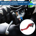 Long Brake Clutch Levers for Honda VFR1200F (2010–2014) Red 1 Pair