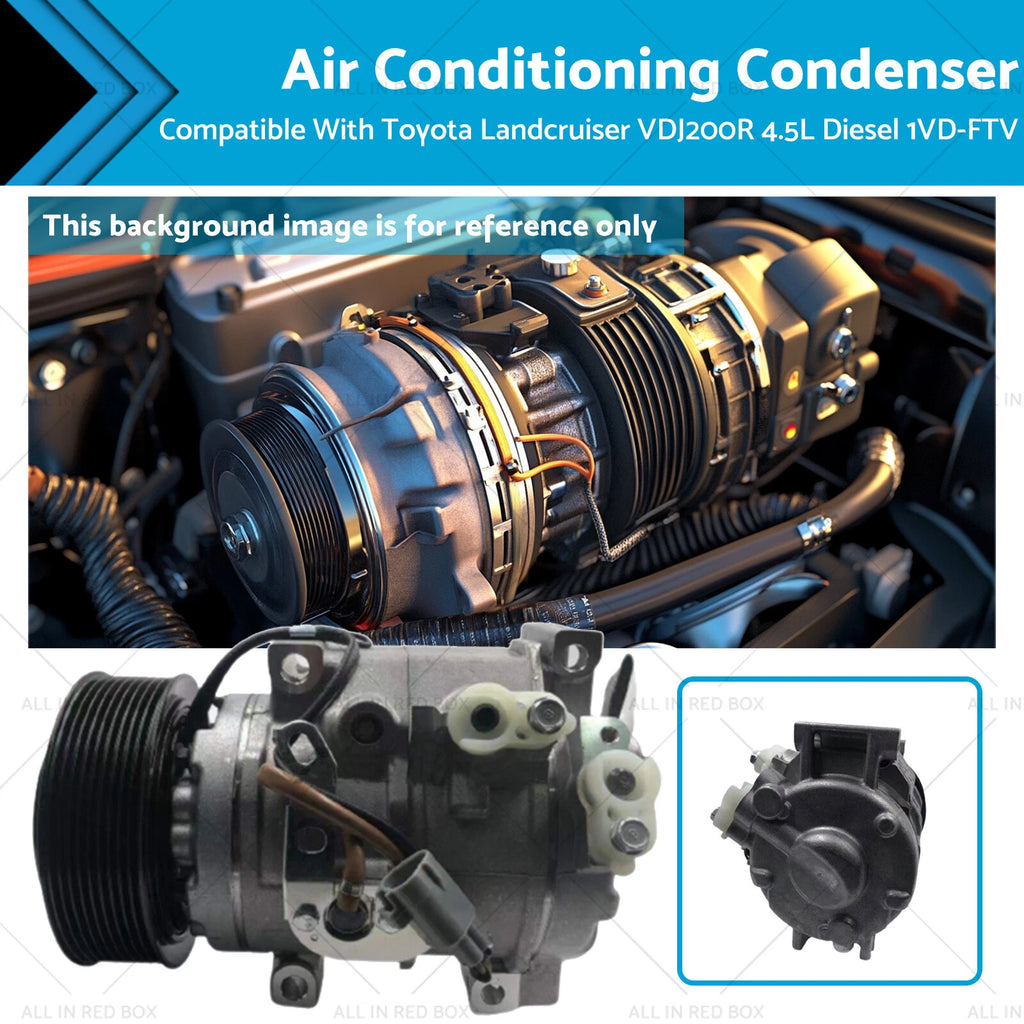 Air Con Compressor for Toyota Landcruiser VDJ200R (2007–2021) 1VD-FTV