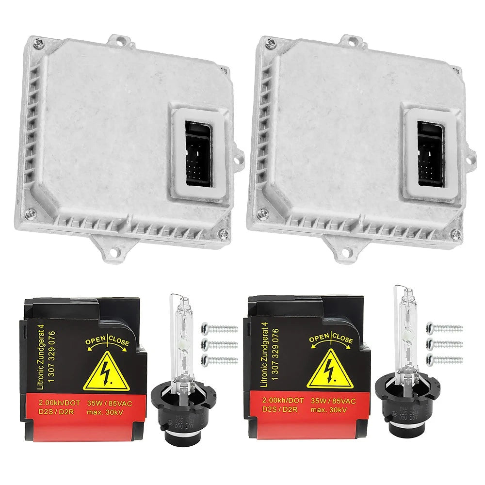 Set of 2 Xenon Ballast HID Igniter & D2S Bulb Kit for VW Golf GTI R32 (2006–2009)