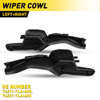 Pair Windshield Wiper Cowl Side Trim Panel Cover for Honda CR-V (2017–2022)