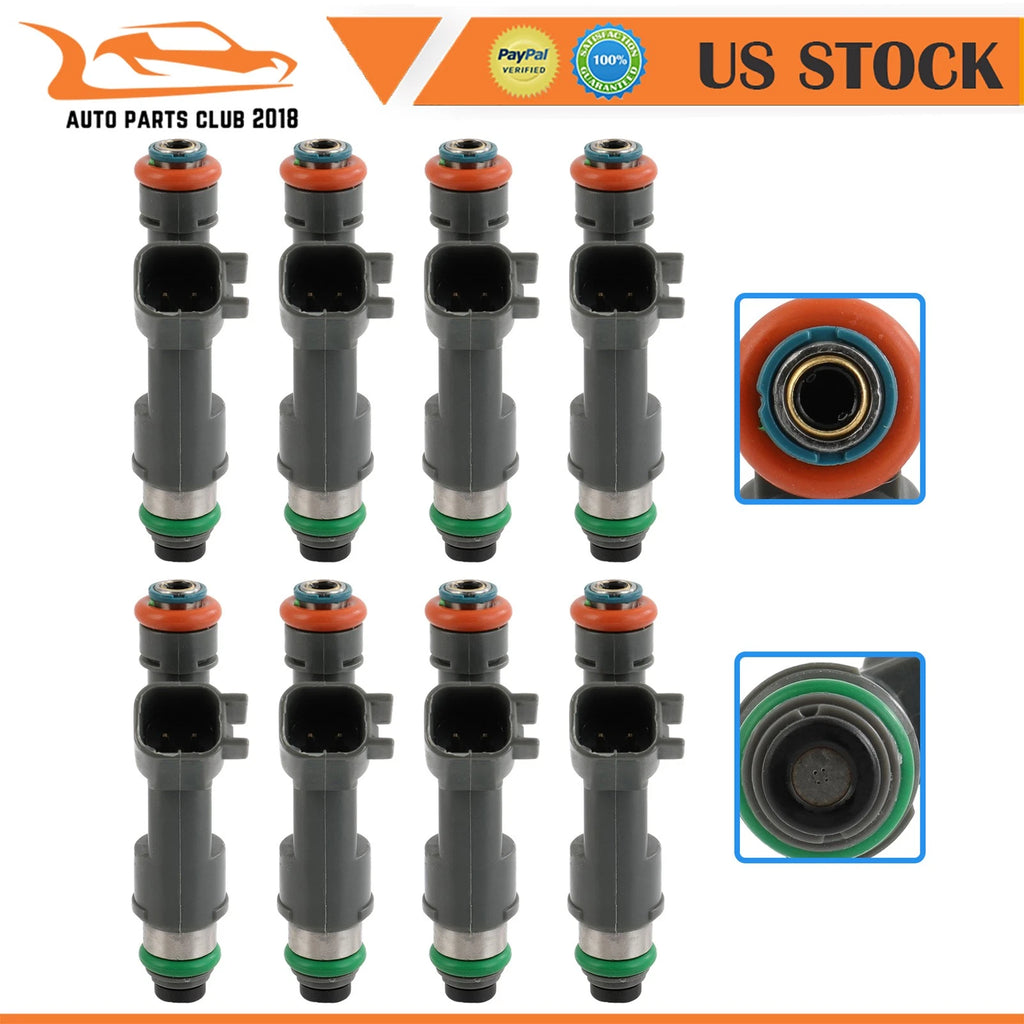 8pcs Fuel Injectors for Volvo S80 (2007–2010) XC90 (2005–2011) 4.4L