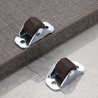 Swivel Furniture Casters Set of 4 12mm Wheel TPE Rubber Steel Base