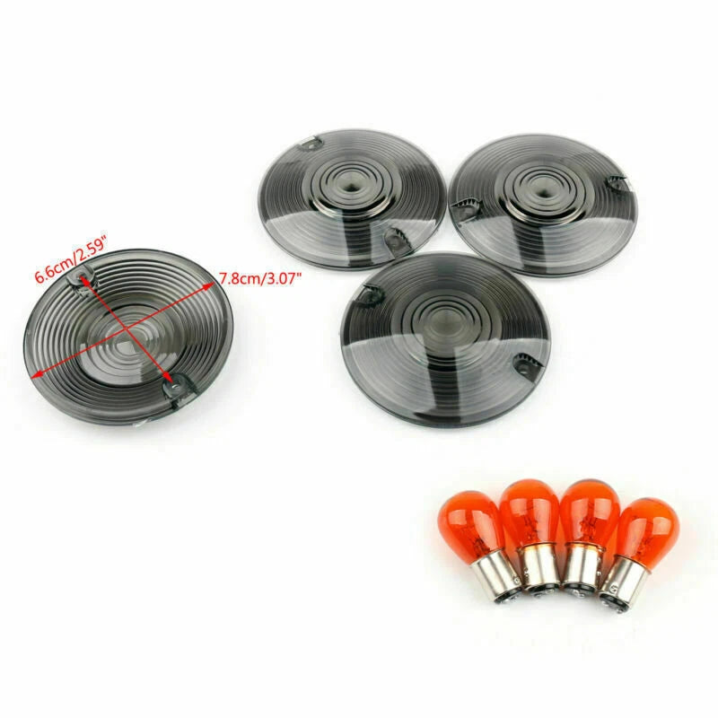 4X Turn Signal Light Lens Cover for Electra Glide (T9)