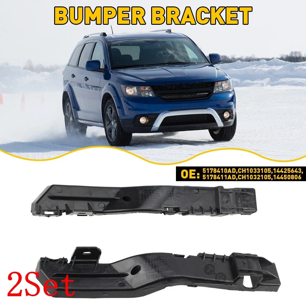 2X Front Bumper Bracket Support for Dodge Journey (2009–2020)