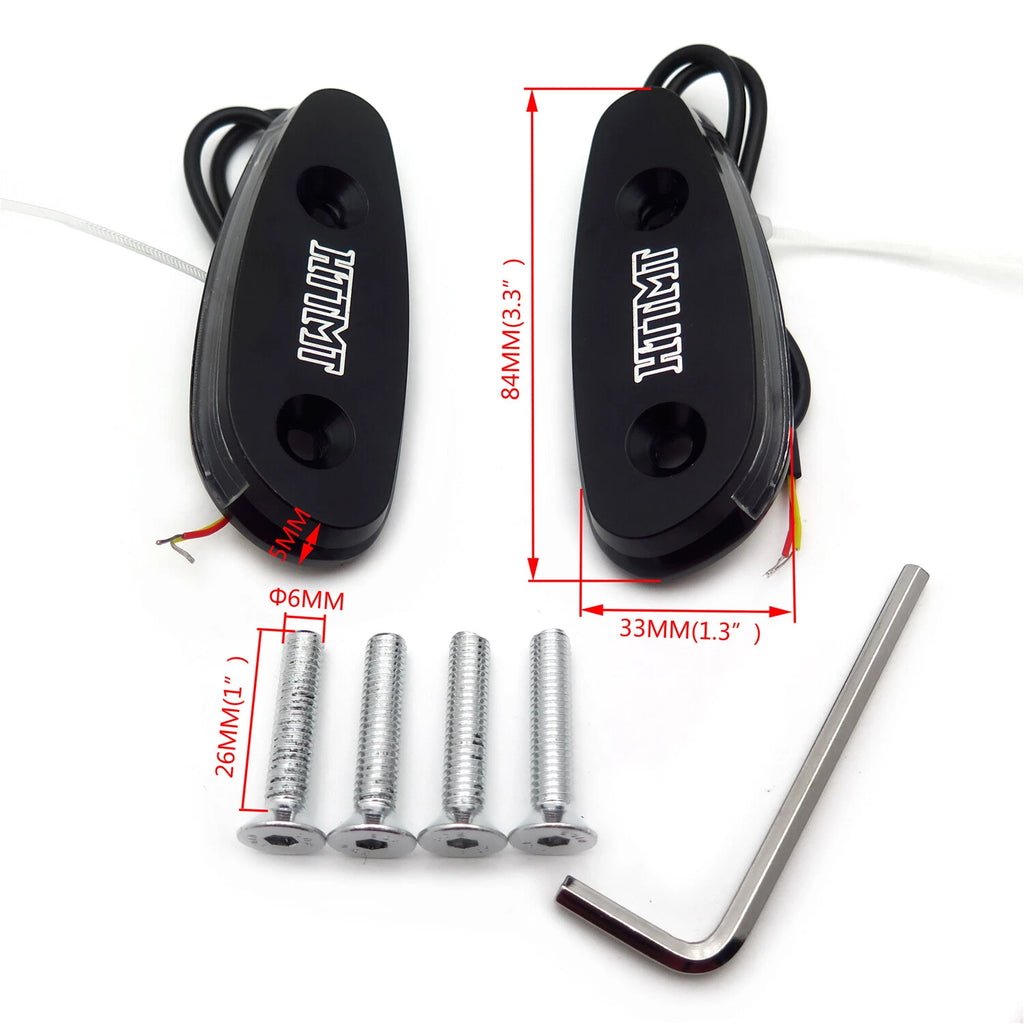 LED Signal Mirror Block Off Base Plate for Suzuki GSXR600 (2001–2005)