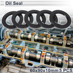 Set of 5 Oil Seal Rotary Shaft Seal NBR Rubber 60x90x10mm