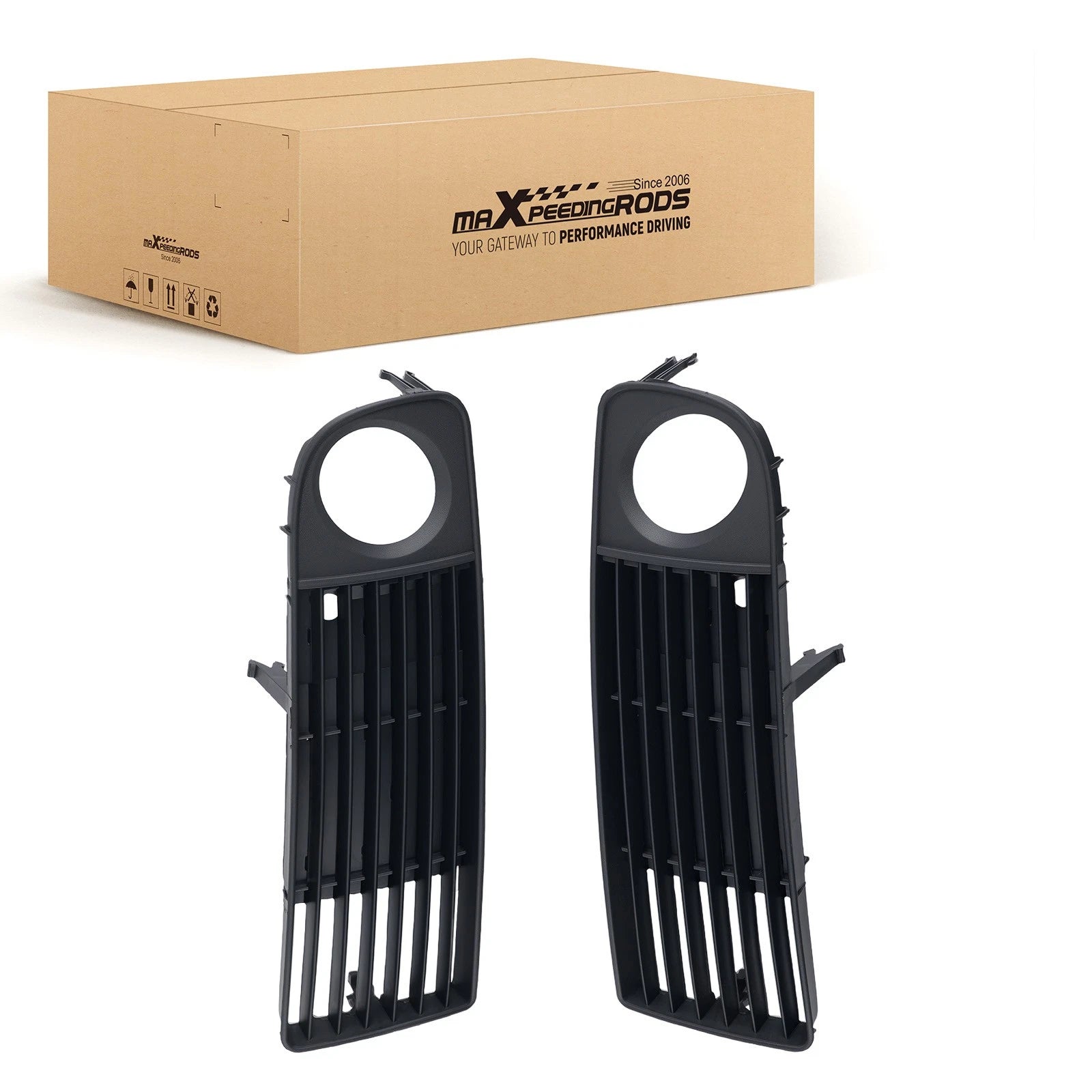 Pair Fog Lamp Grille Covers for Audi A6 C5 (1998–2001)