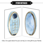 5 Button Smart Key Fob Cover for Nissan Altima Maxima Infiniti (2013–2021) TPU Blue
