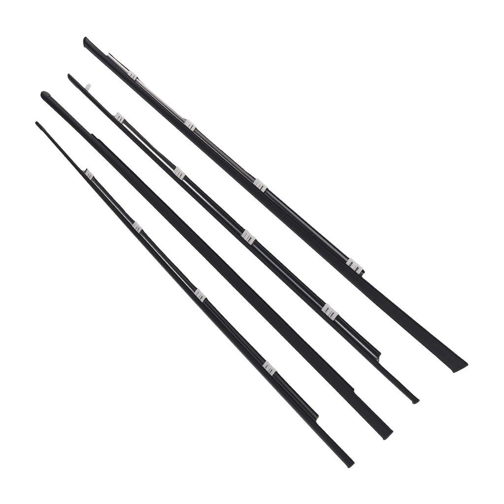 Set of 4 Weatherstrip Door Moulding Trim for Honda Civic (1992–1995)