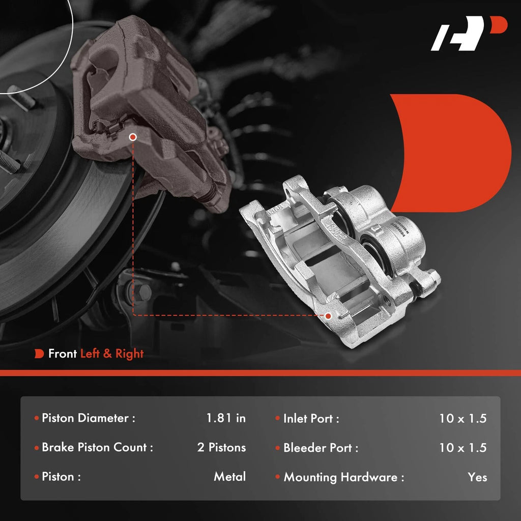 Pair Front Brake Calipers for Chevy Blazer Jimmy (1998-2005)