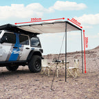 Car Side Awning for SUV (6.5x8.2ft) Outdoor Camping Sun Shade