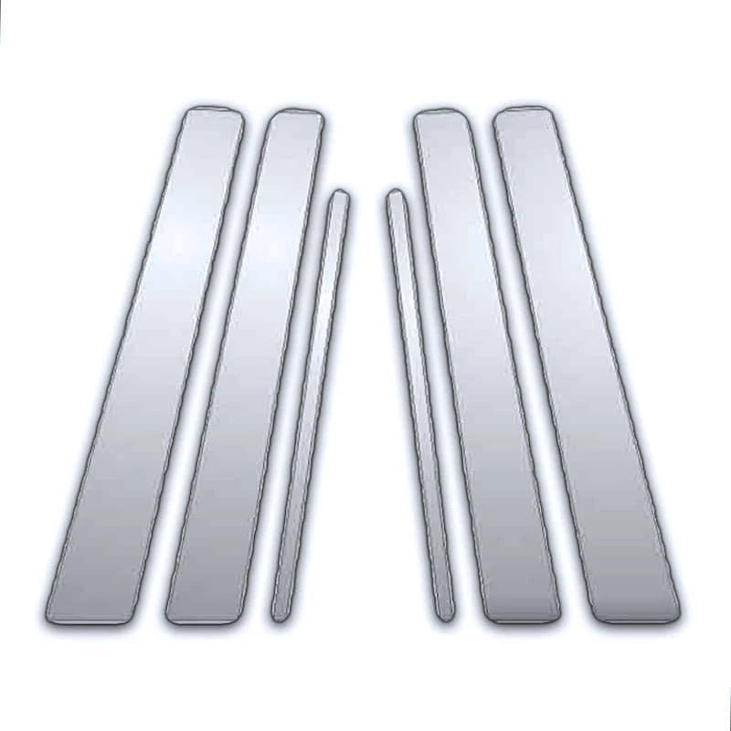 6 Pc Chrome Pillar Post Covers Replacement for Toyota RAV4 (2007–2013)