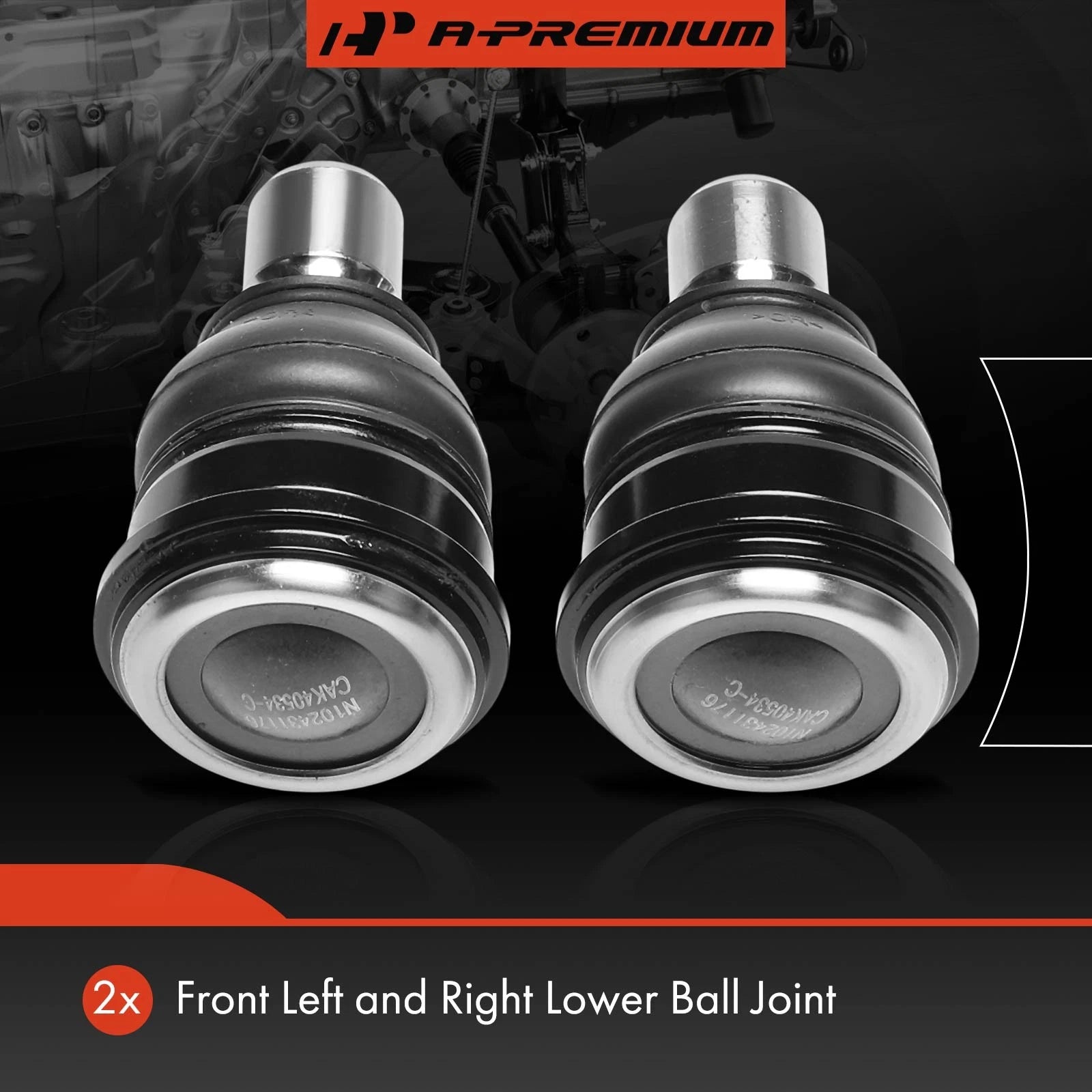 2X Front Lower Ball Joint Kit for Ford Fiesta (2011–2019) EcoSport