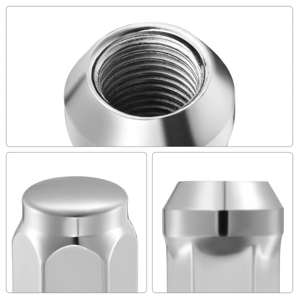 Chrome Bulge Acorn Lug Nuts for 14x1.5 (1970-2020)