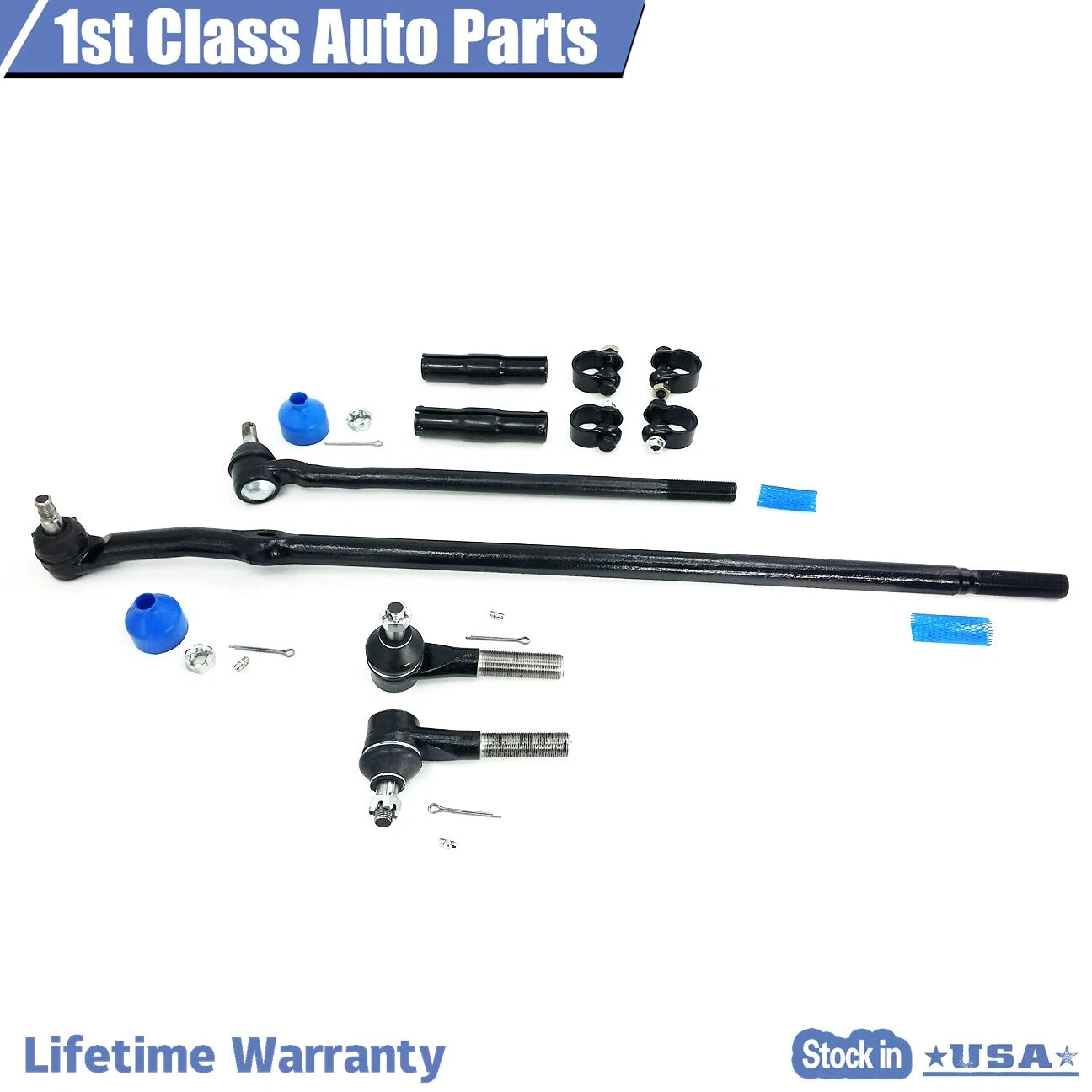 Set of 6 Front Suspension Tie Rod Links for Ford F150 F250 F350 Bronco (1980–1997)
