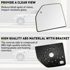 Mirror Glass Replacement for Ford F-250 Super Duty (2017–2022) Driver Side Upper K
