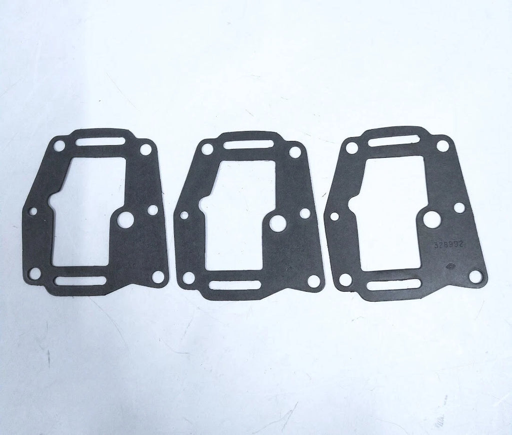 Set of 3 Manifold Gaskets for OMC Evinrude Johnson (328992)
