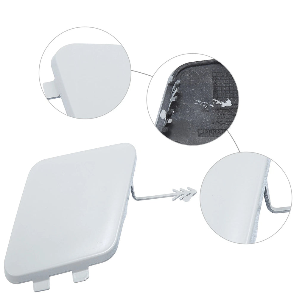 Tow Hook Cover for Audi Q3 (2015–2021) - Front Bumper Eye Hole - White