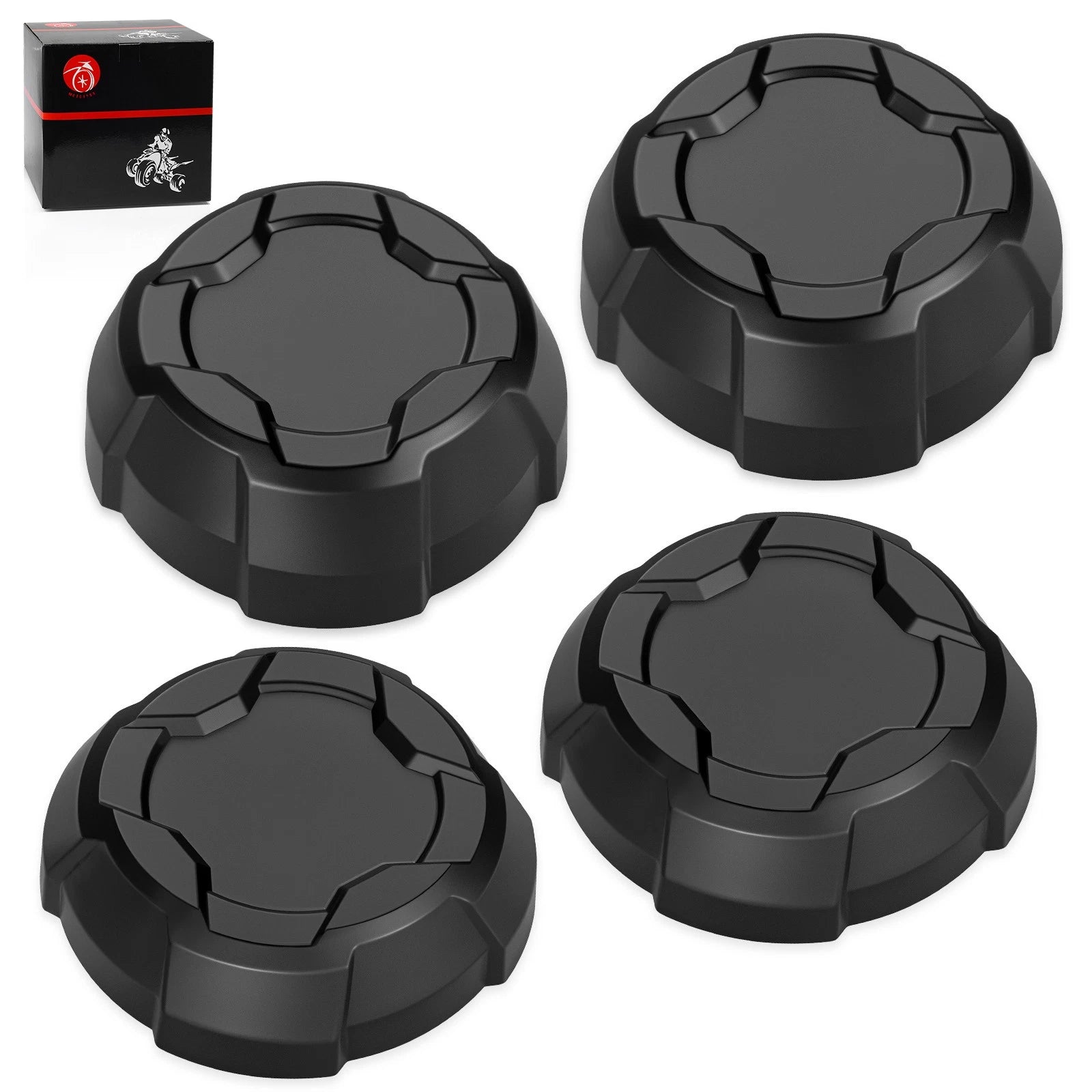 Set of 4 Matte Rim Caps for Polaris Ranger Crew SP 570 (2022–2025)