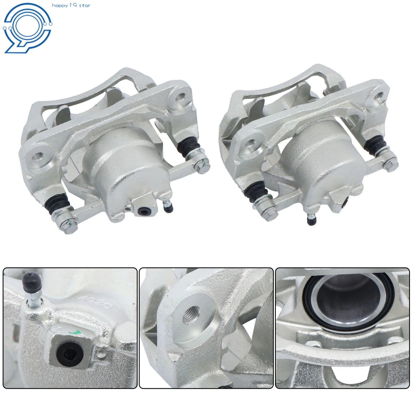 2X Brake Caliper w/ Bracket for Toyota Camry Avalon Solara (1997–2006) 19B1974 19B1975