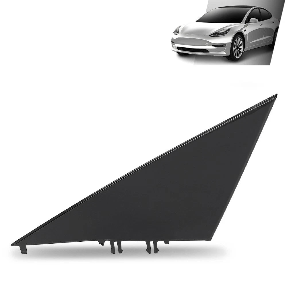 Front Left Triangle Door Mirror Flag Cover for Tesla Model 3 (2017–2023)