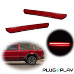 Red LED Rear Side Marker Lights for GMC Sierra 2500 3500 HD (2020–2024)