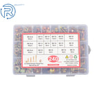 240 Pack Flanged Bolts and Nuts Kit for Faucet (Universal)